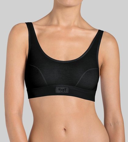 Double comfort top zwart