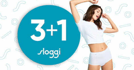 Sloggi Basic maxi 3+1 gratis huid