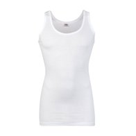 Beeren heren singlet-rib (wit)
